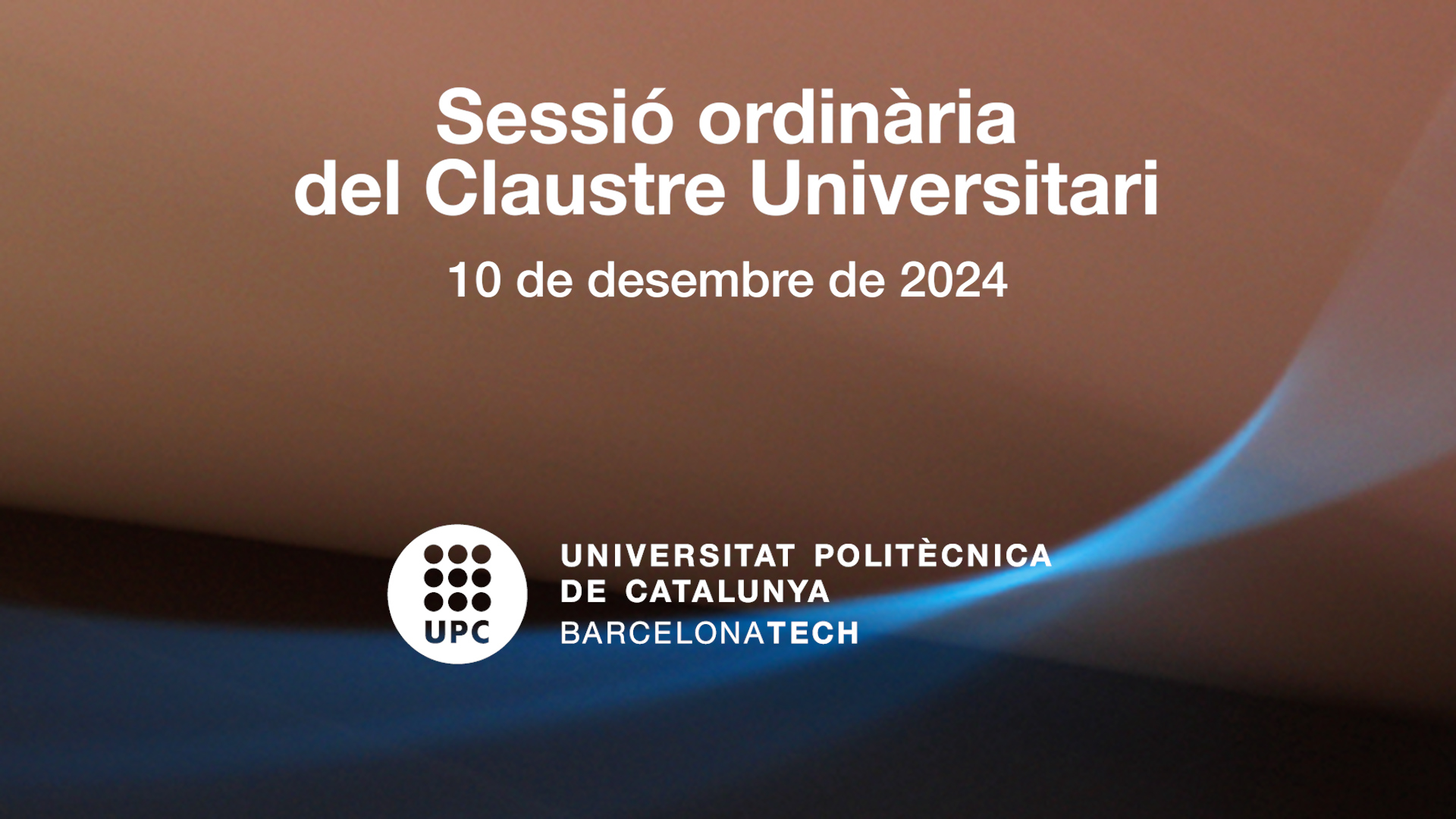 Sessió ordinària del Claustre Universitari, sessió del 10 de desembre de 2024